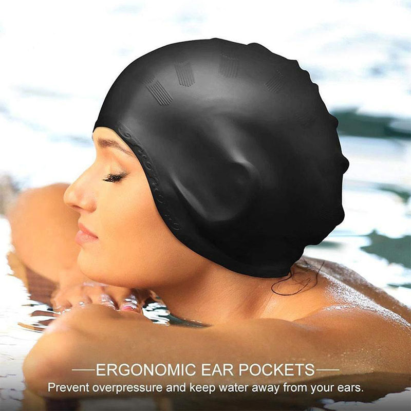 Adults Swimming Caps Men Women - Swim Hat Silicone ulasan dan harga