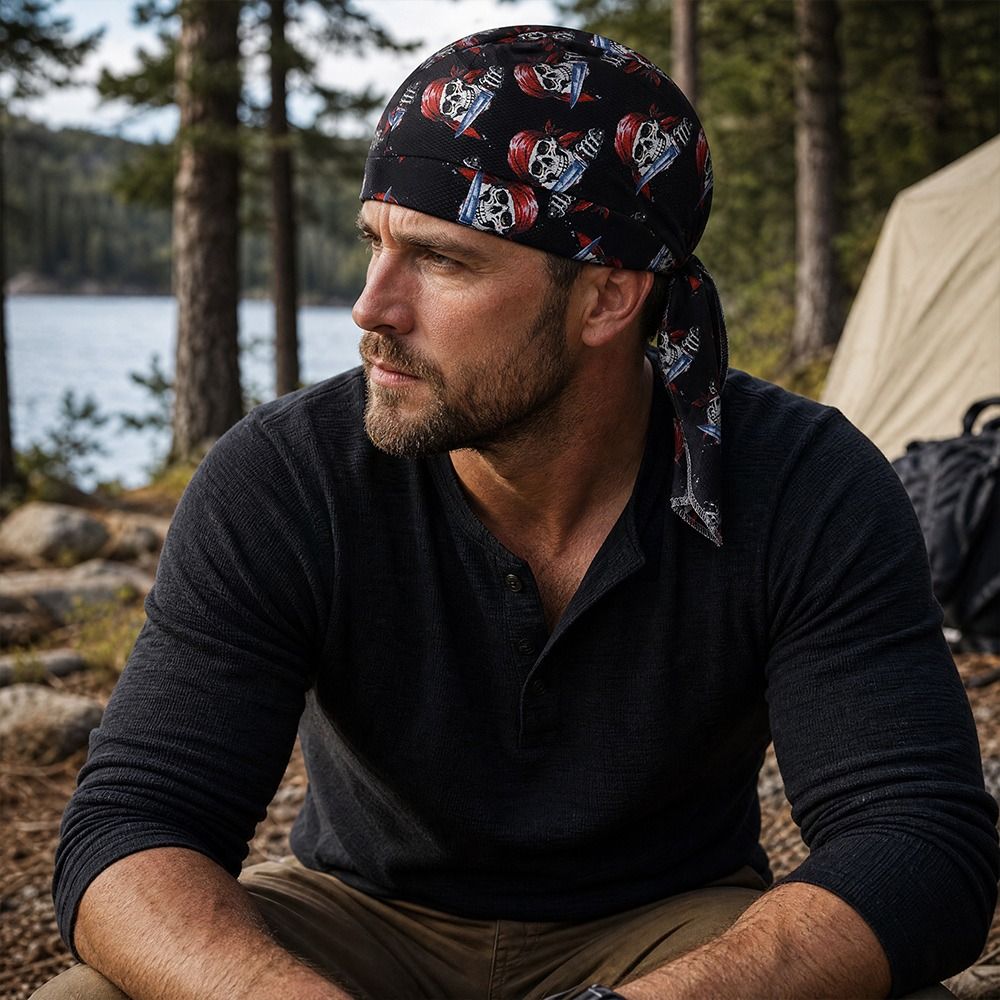 Quick Dry Pirate Hat Adjustabl - Skull Cap Helmet Liner ulasan dan harga