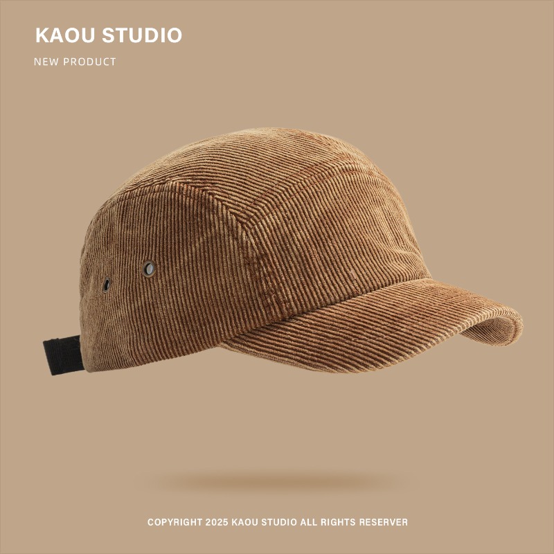 Unisex 5-Panel Corduroy Cap, S - Corduroy Cap 5 Panel ulasan dan harga