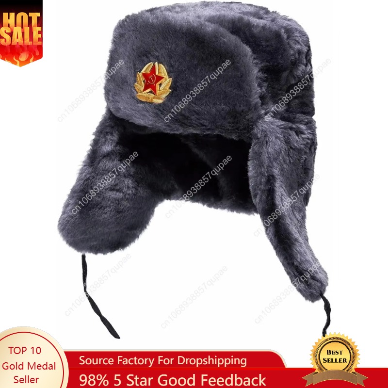 BELEON Ushanka Russian Fur Hat - Winter Trapper Hat ulasan dan harga