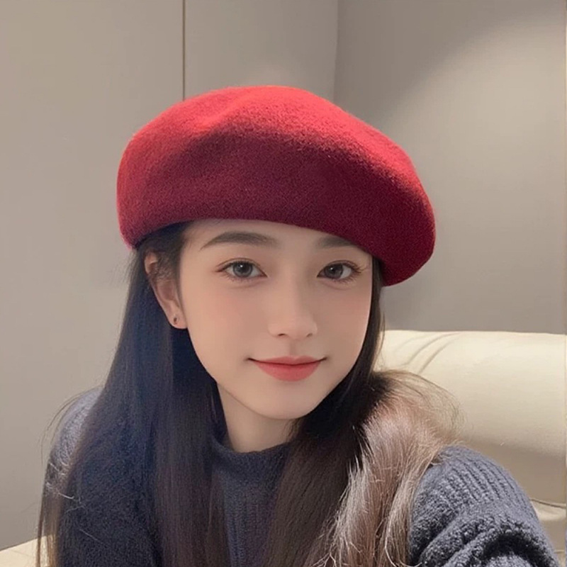 Autumn Classic French Wool Ber - Beret French Wool ulasan dan harga