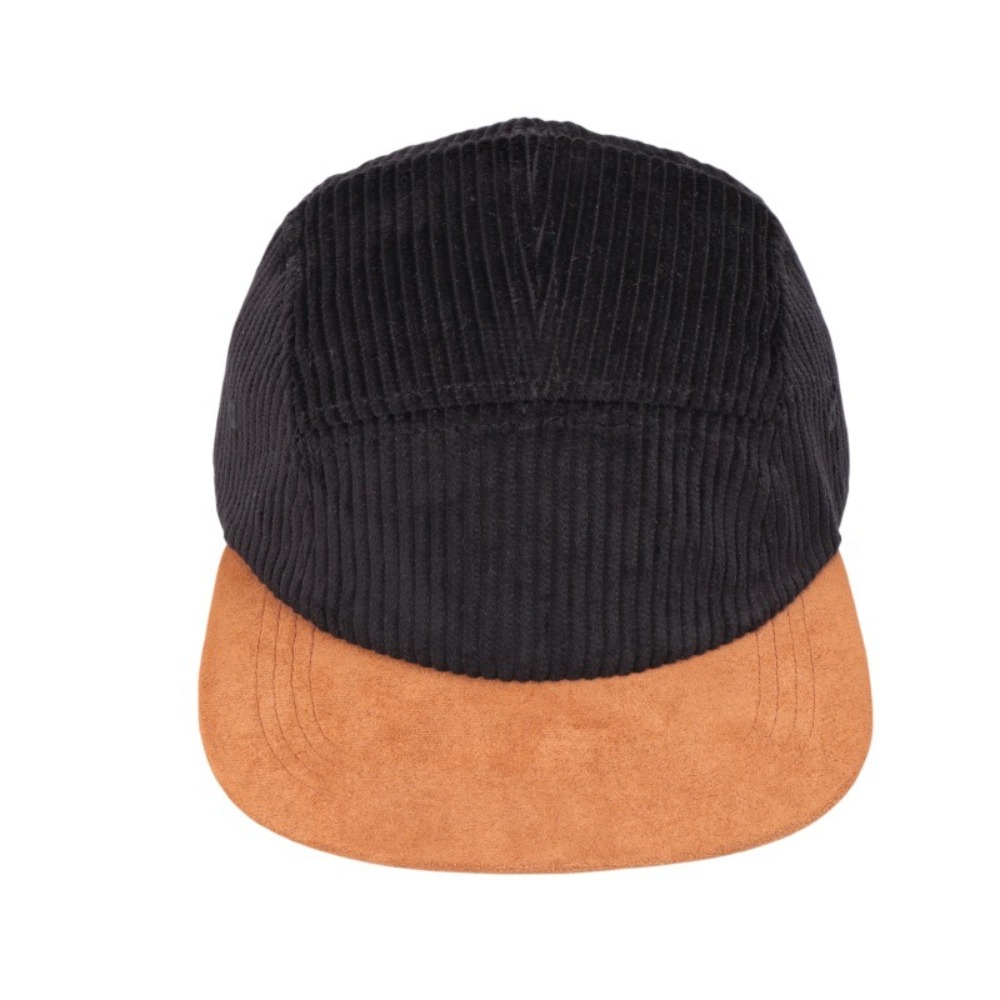 Casual Retro Flat Brim Basebal - Corduroy Cap 5 Panel ulasan dan harga