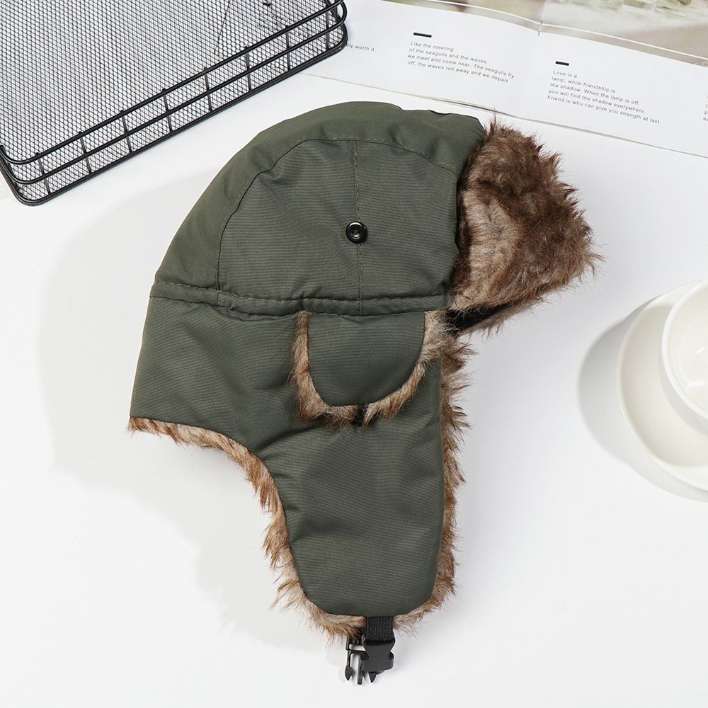 Men Women Fur Trapper Ski Hat  - Winter Trapper Hat ulasan dan harga